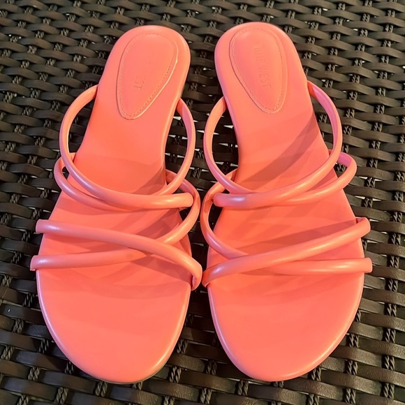 Nine West Pink Sandals 10M - Picture 1 of 7